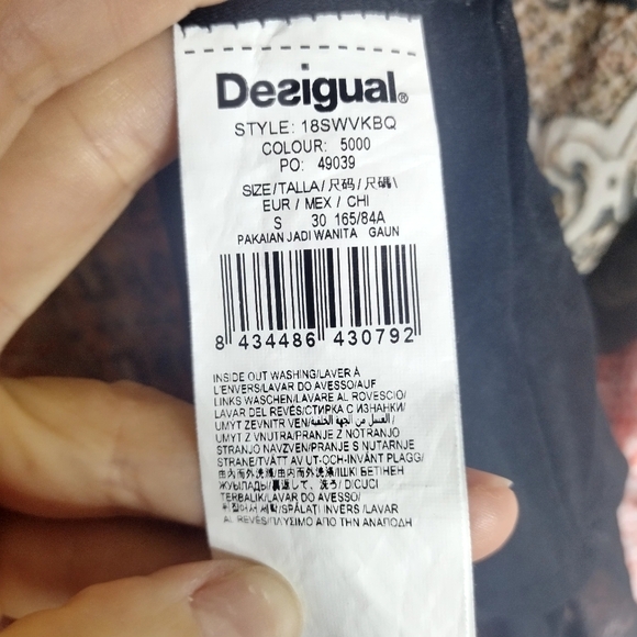 Desigual Rasha Patchwork Retro Dress Sz S - Picture 6 of 10